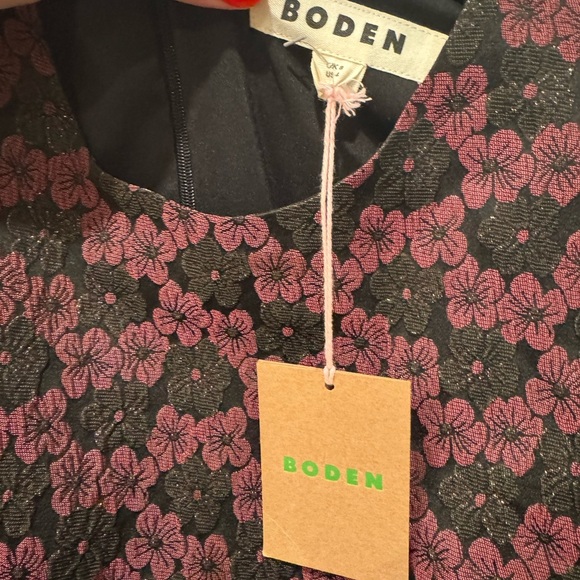 NWT Boden Structured Jacquard Dress Size 4 - Picture 7 of 11